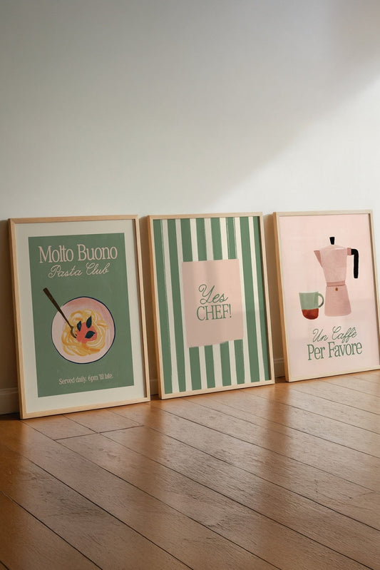 Set of 3 Kitchen Prints - Alfresco Prints