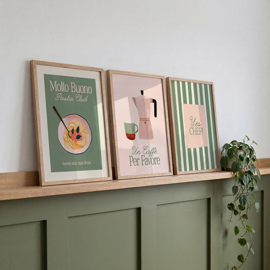 Set of 3 Kitchen Prints - Alfresco Prints