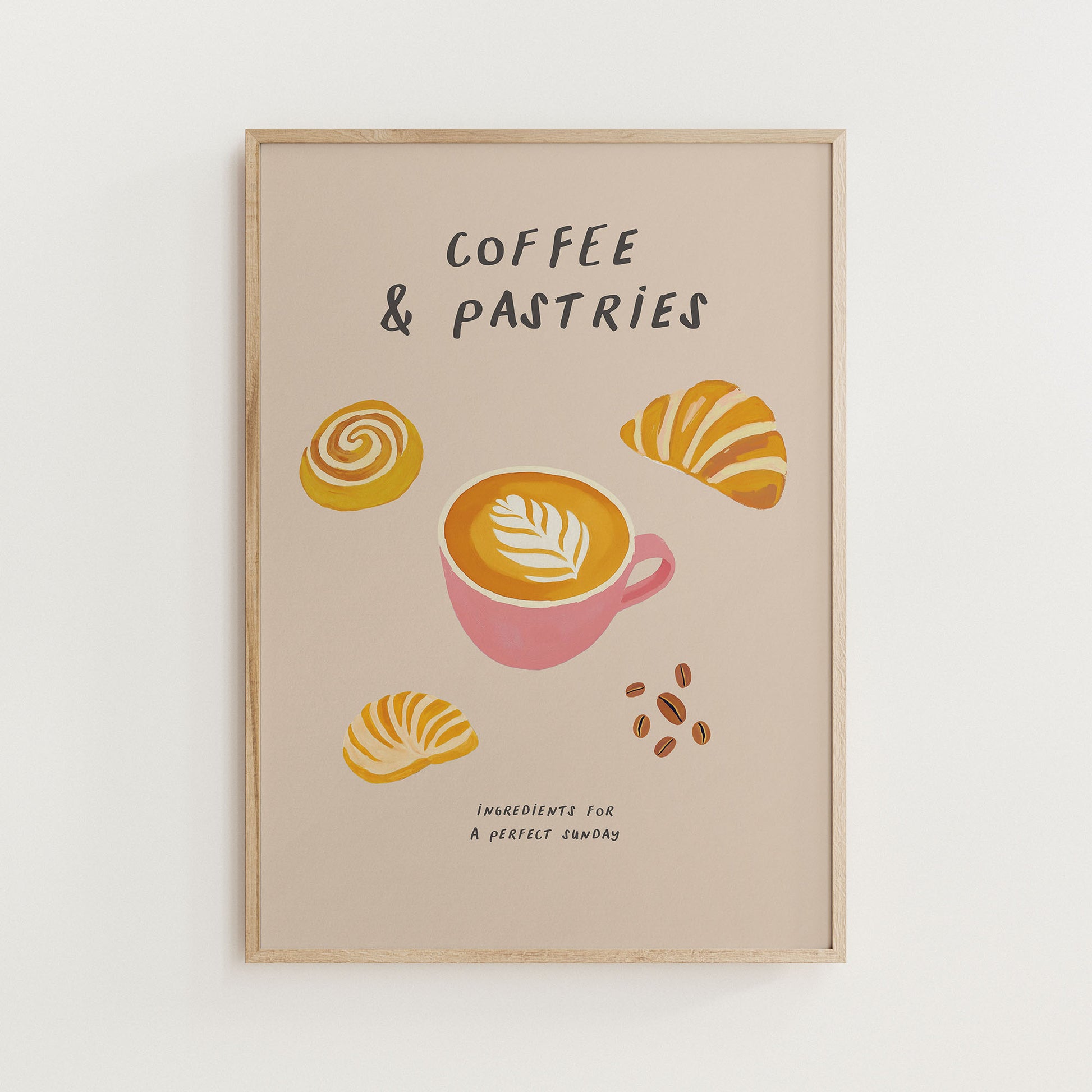 coffee pastries print