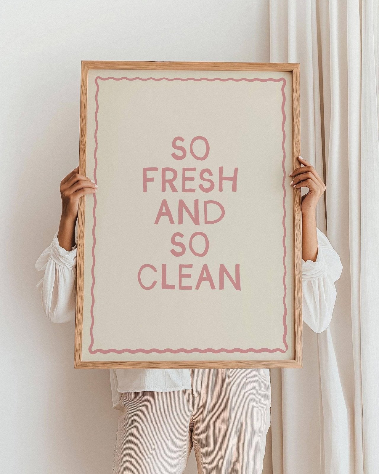So Fresh and So Clean Bathroom Print - Alfresco Prints