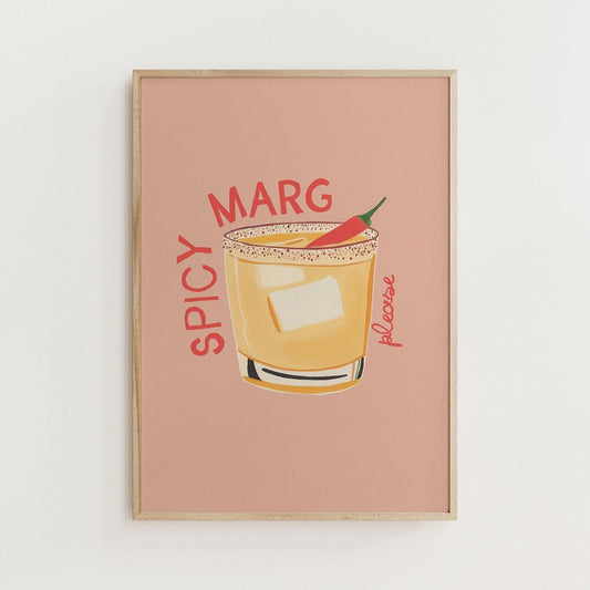 Spicy Margarita Cocktail Print - Alfresco Prints