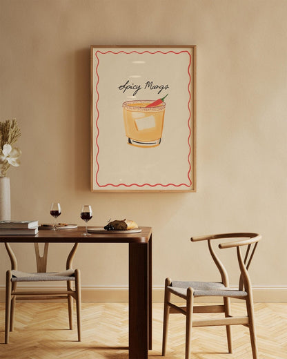 Spicy Margs Cocktail Print - Alfresco Prints