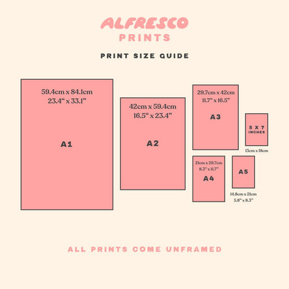 Spicy Margs Cocktail Print - Alfresco Prints