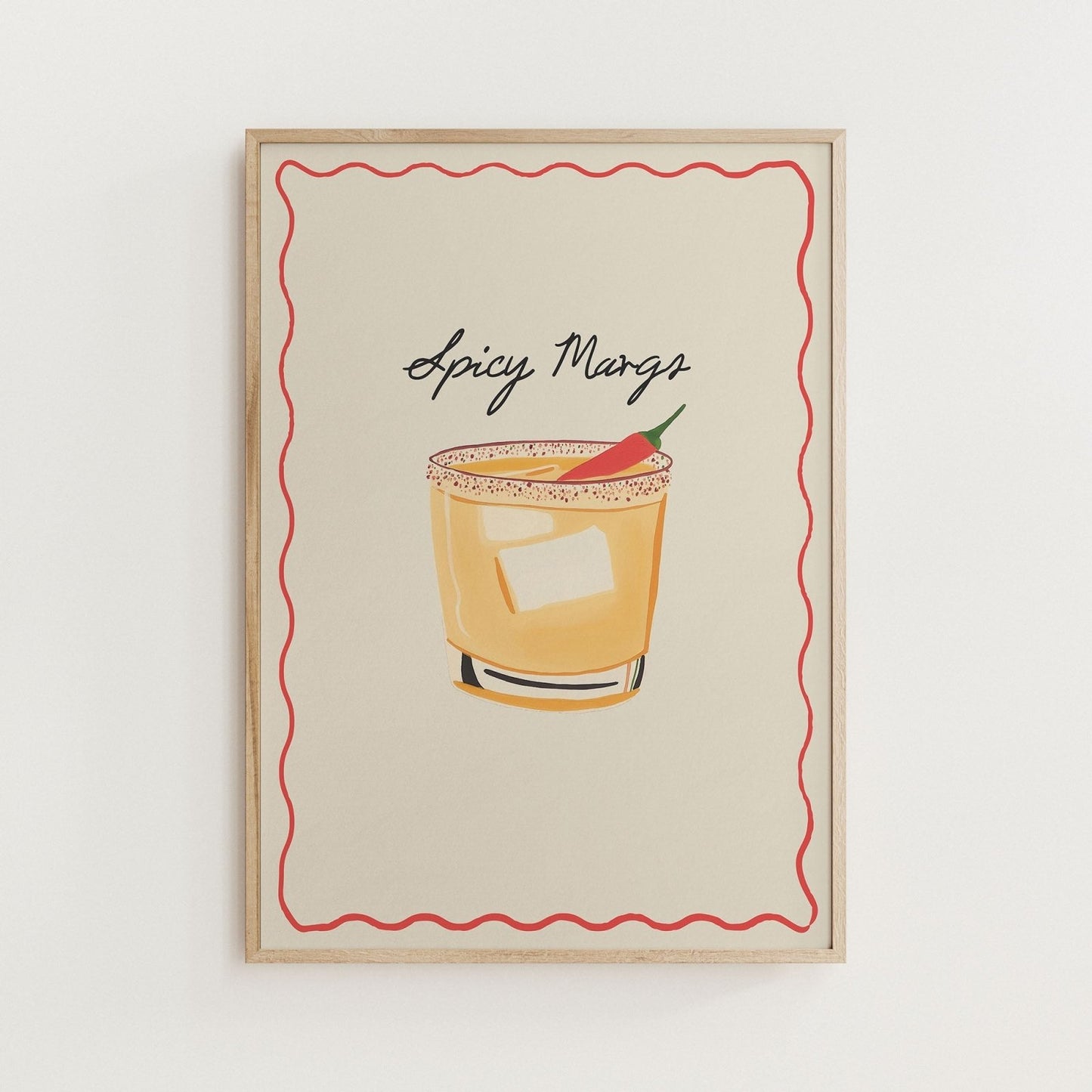 Spicy Margs Cocktail Print - Alfresco Prints