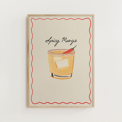 Spicy Margs Cocktail Print - Alfresco Prints