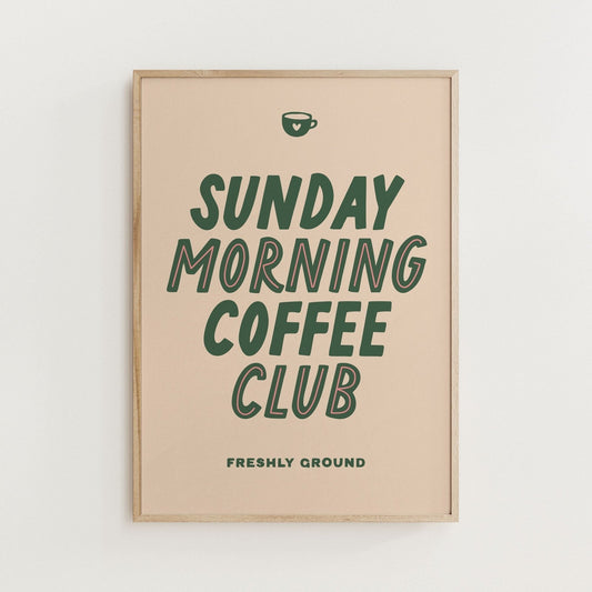 Sunday Morning Coffee Print - Alfresco Prints
