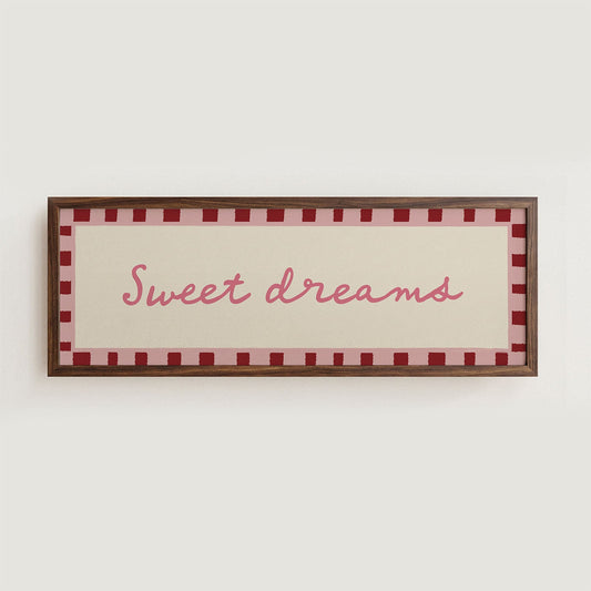 Sweet Dreams Bedroom Print Wall Art - Alfresco Prints