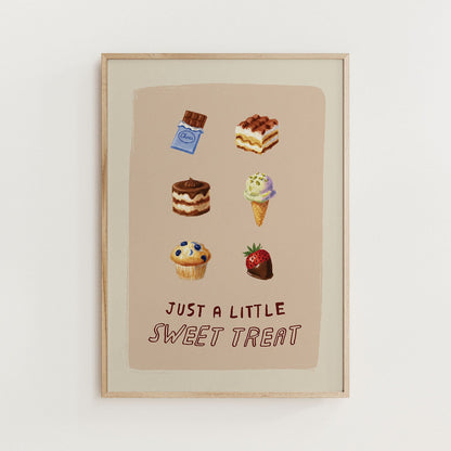 Sweet Treats Pudding Dessert Print Kitchen Wall Art - Alfresco Prints