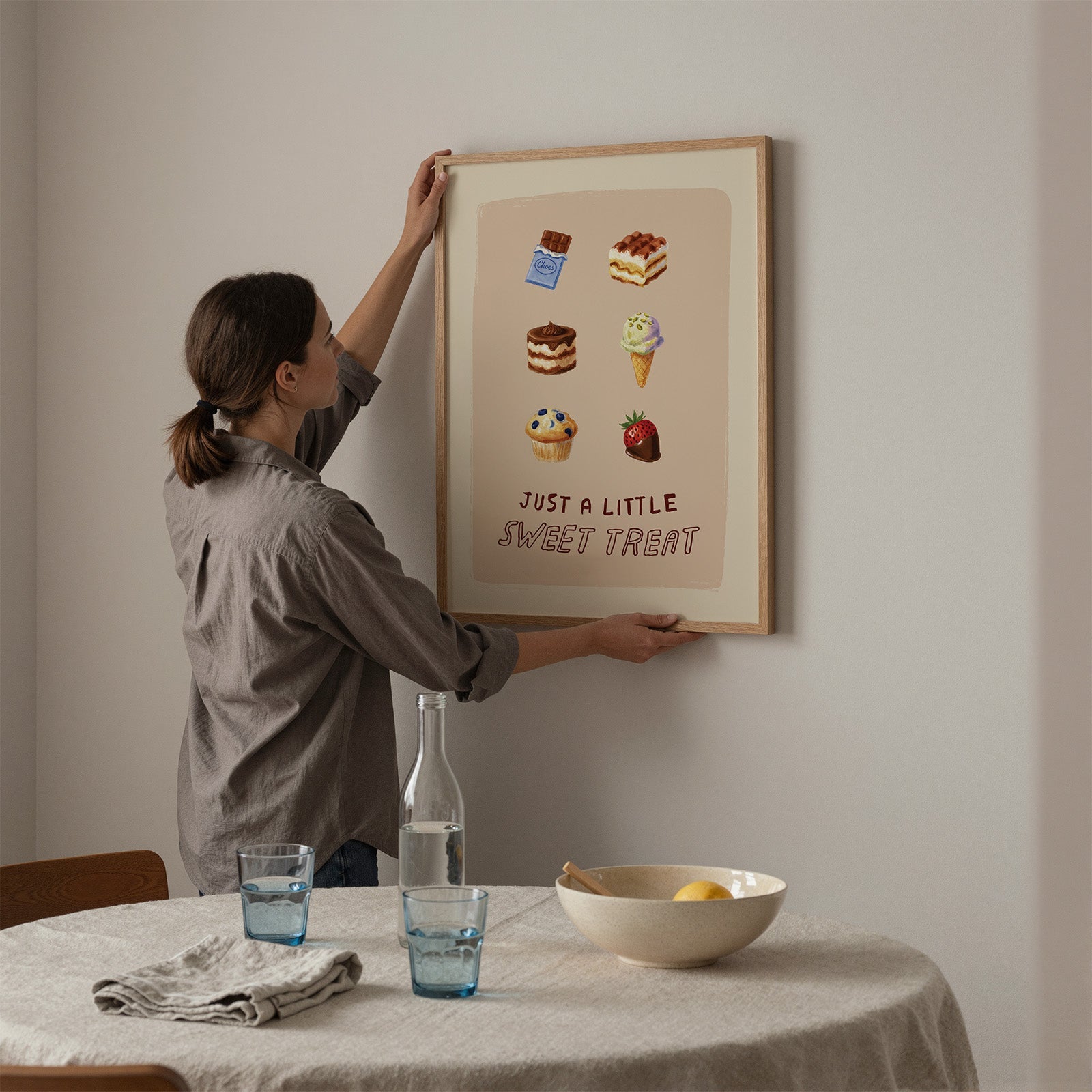 Sweet Treats Pudding Dessert Print Kitchen Wall Art - Alfresco Prints
