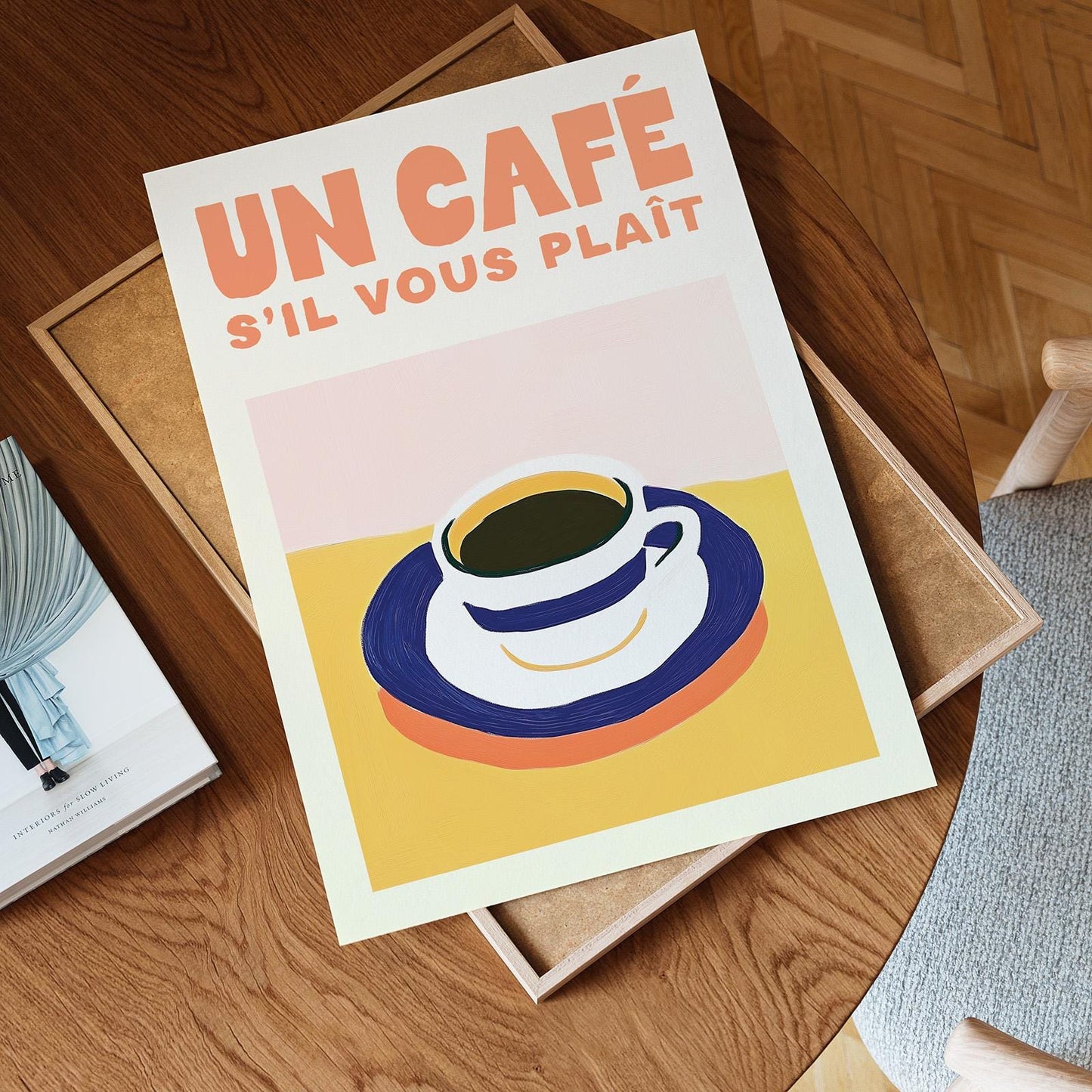 Un Café S'il Vous Plait Coffee Print - Alfresco Prints