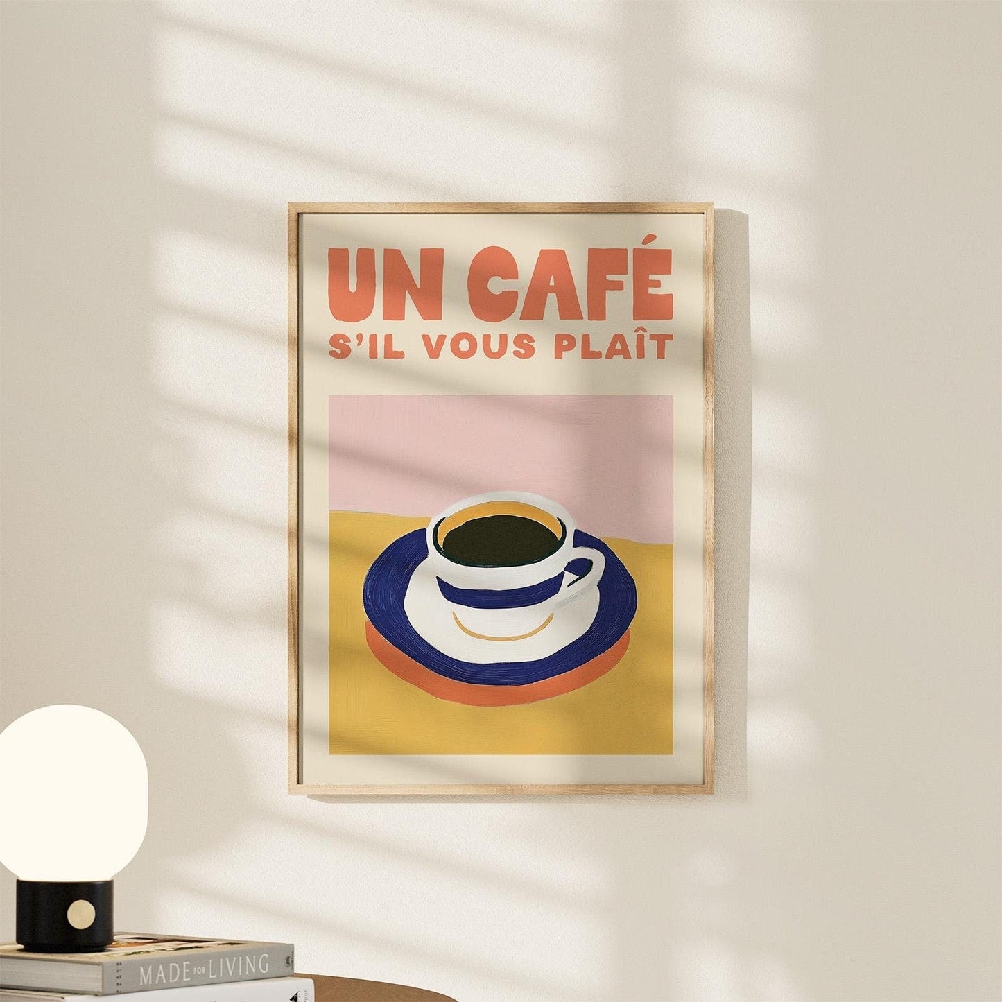 Un Café S'il Vous Plait Coffee Print - Alfresco Prints