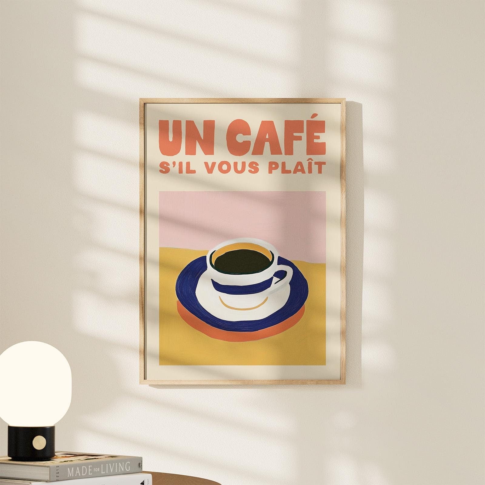 Un Café S'il Vous Plait Coffee Print - Alfresco Prints