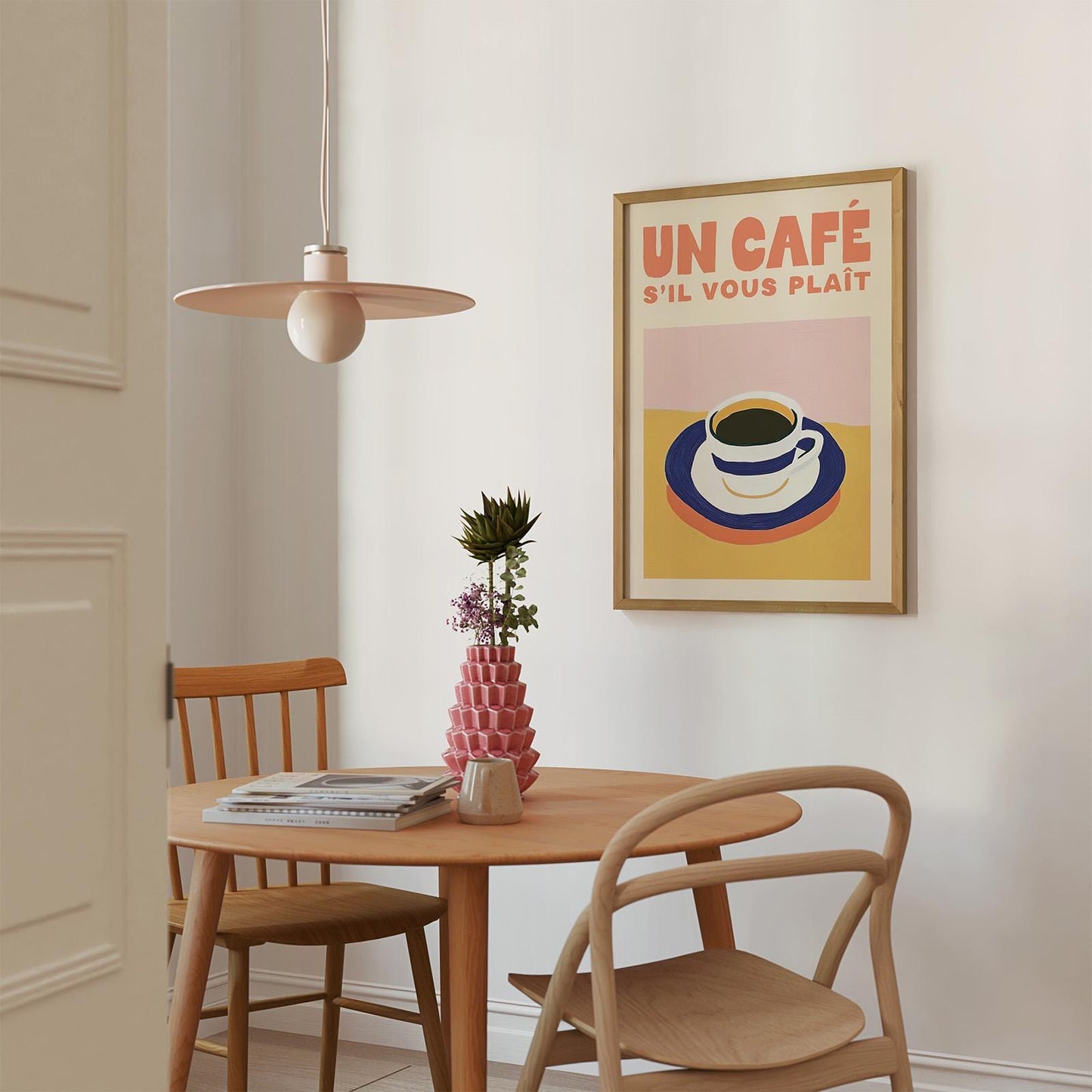 Un Café S'il Vous Plait Coffee Print - Alfresco Prints