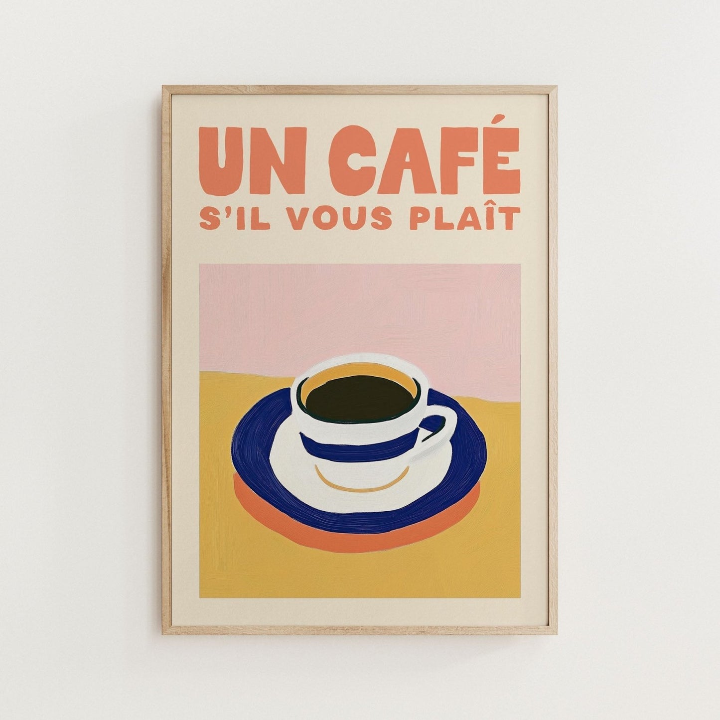 Un Café S'il Vous Plait Coffee Print - Alfresco Prints