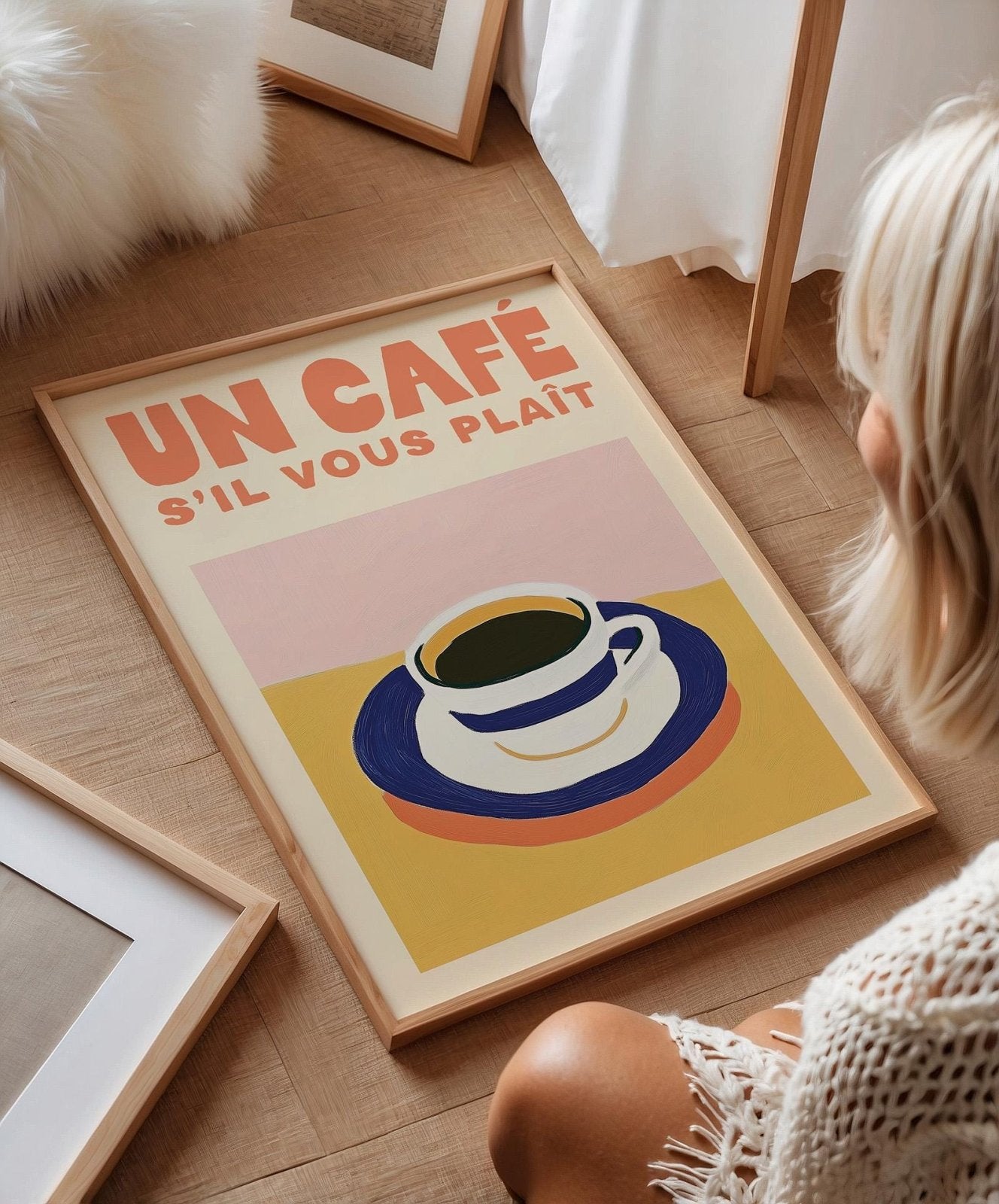 Un Café S'il Vous Plait Coffee Print - Alfresco Prints