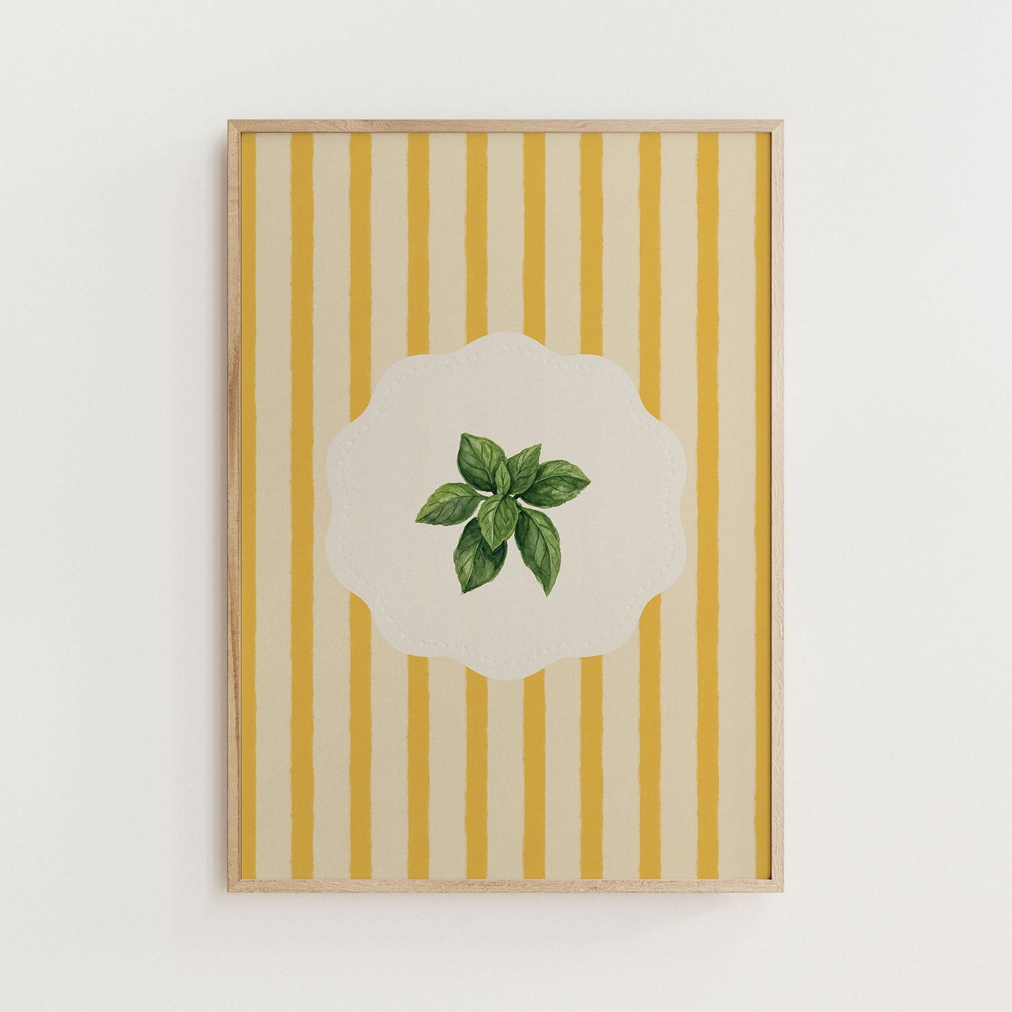 Vintage Basil Kitchen Ingredients Print - Alfresco Prints