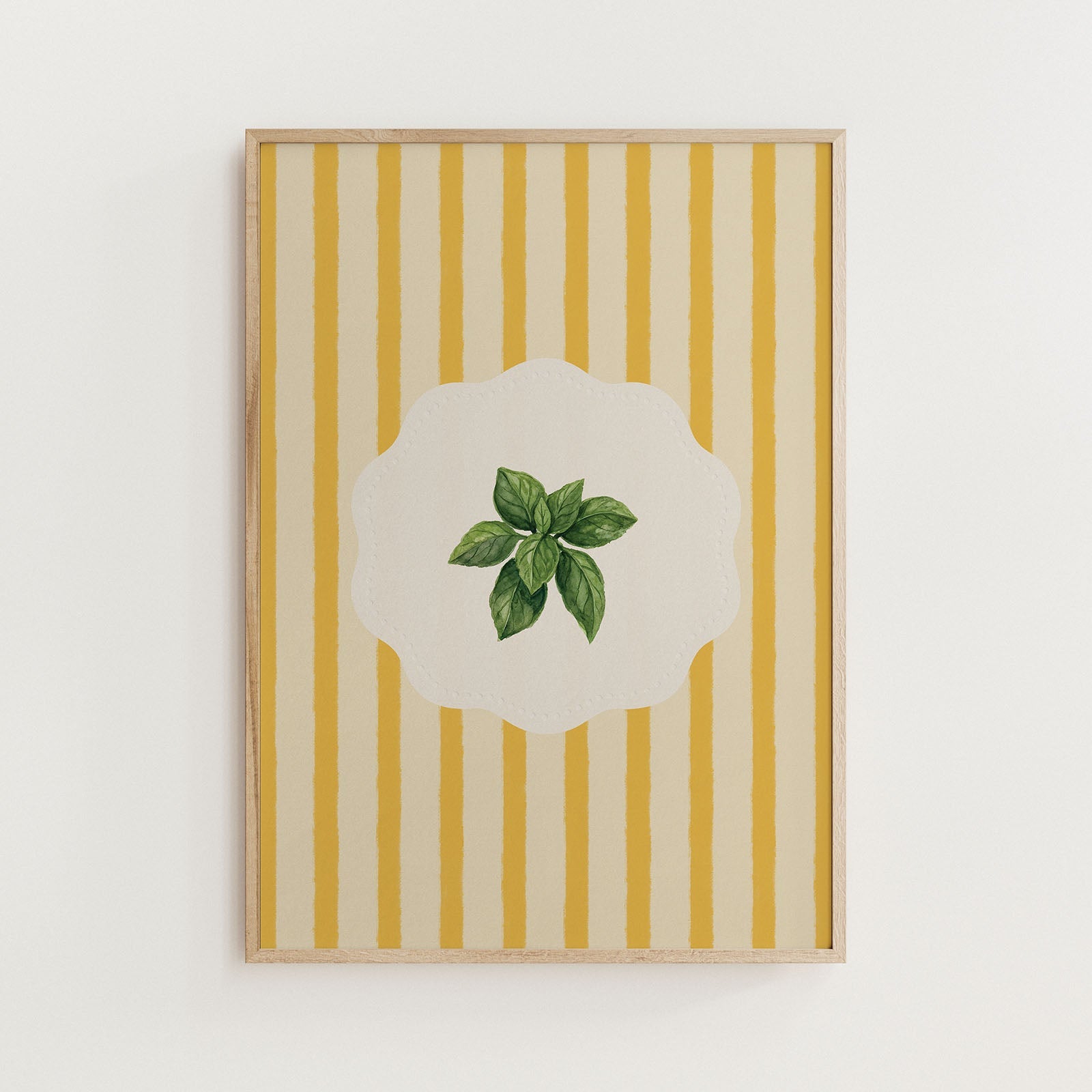 Vintage Basil Kitchen Ingredients Print - Alfresco Prints