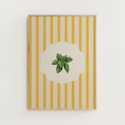 Vintage Basil Kitchen Ingredients Print - Alfresco Prints