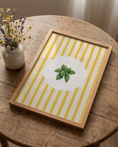 Vintage Basil Kitchen Ingredients Print - Alfresco Prints