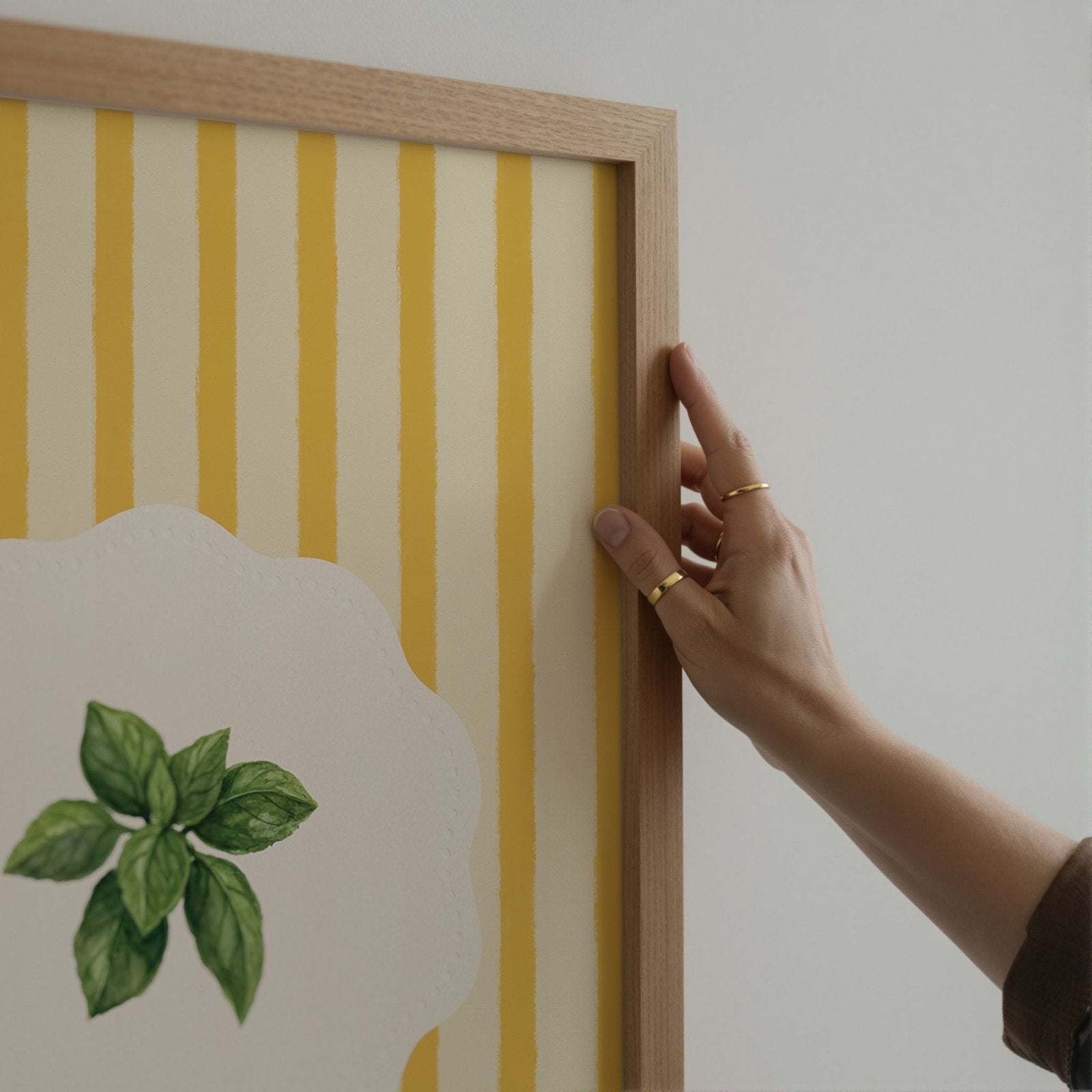 Vintage Basil Kitchen Ingredients Print - Alfresco Prints