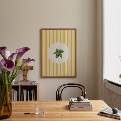 Vintage Basil Kitchen Ingredients Print - Alfresco Prints