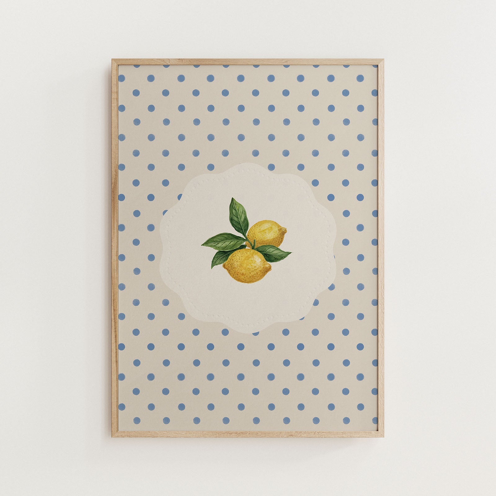 Vintage Lemons Kitchen Print Food Poster - Alfresco Prints