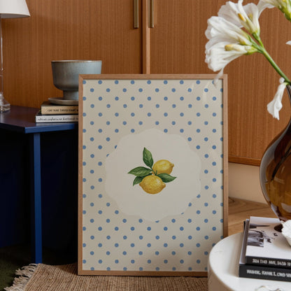 Vintage Lemons Kitchen Print Food Poster - Alfresco Prints