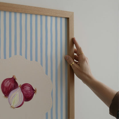 Vintage Onions Painting Art Print - Alfresco Prints