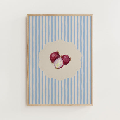 Vintage Onions Painting Art Print - Alfresco Prints