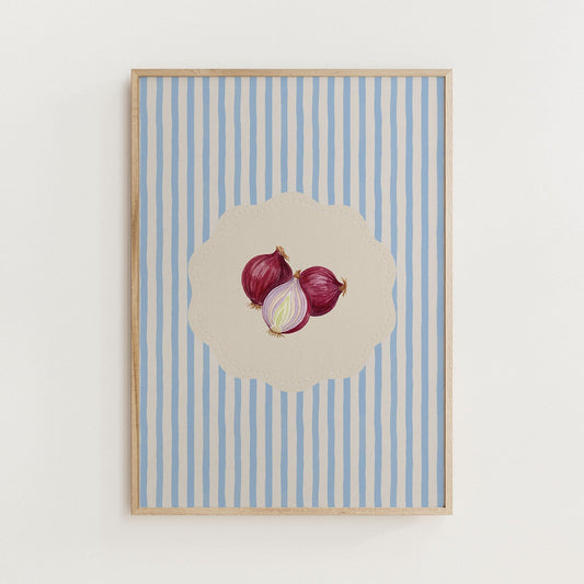 Vintage Onions Painting Art Print - Alfresco Prints
