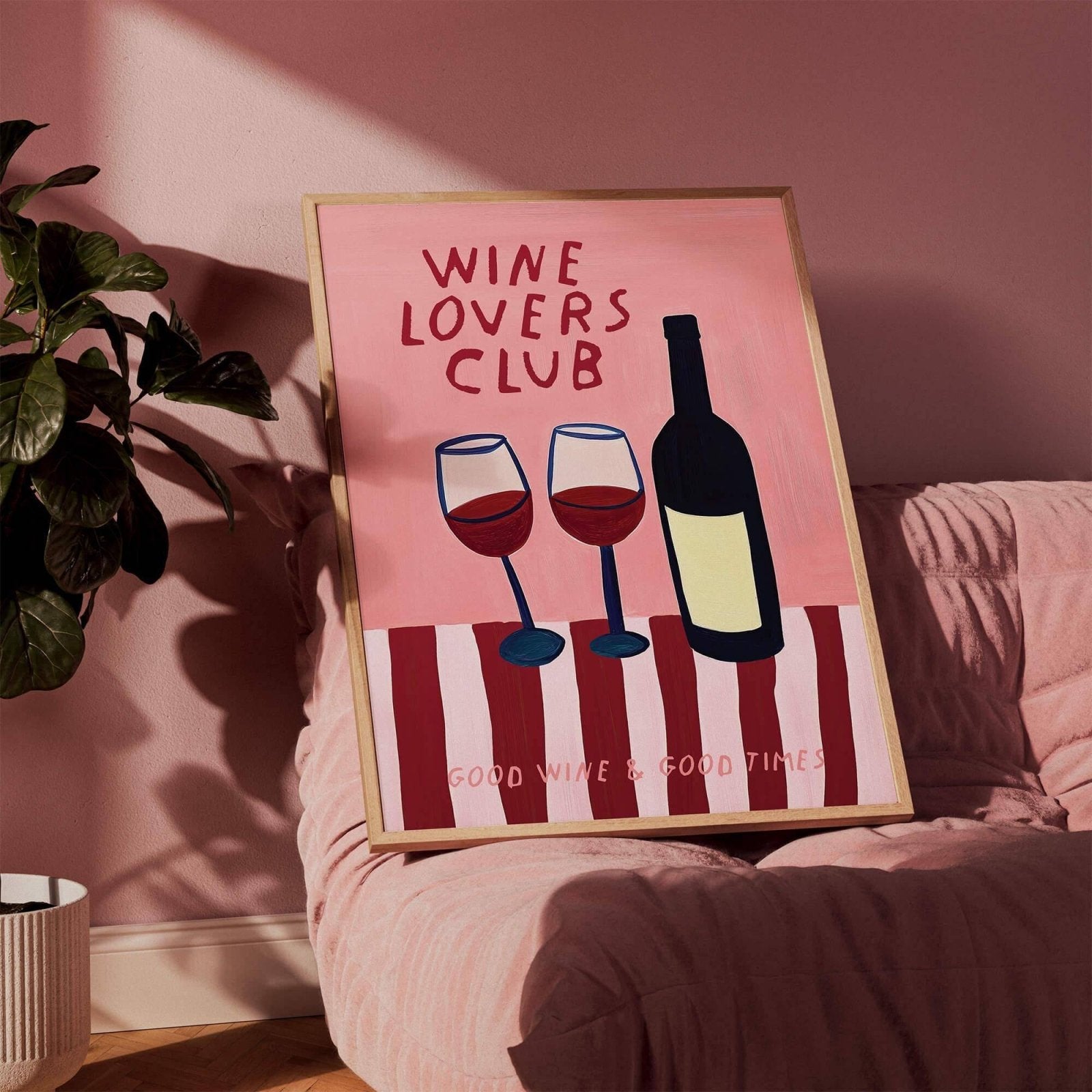 Wine Lovers Club Print - Alfresco Prints