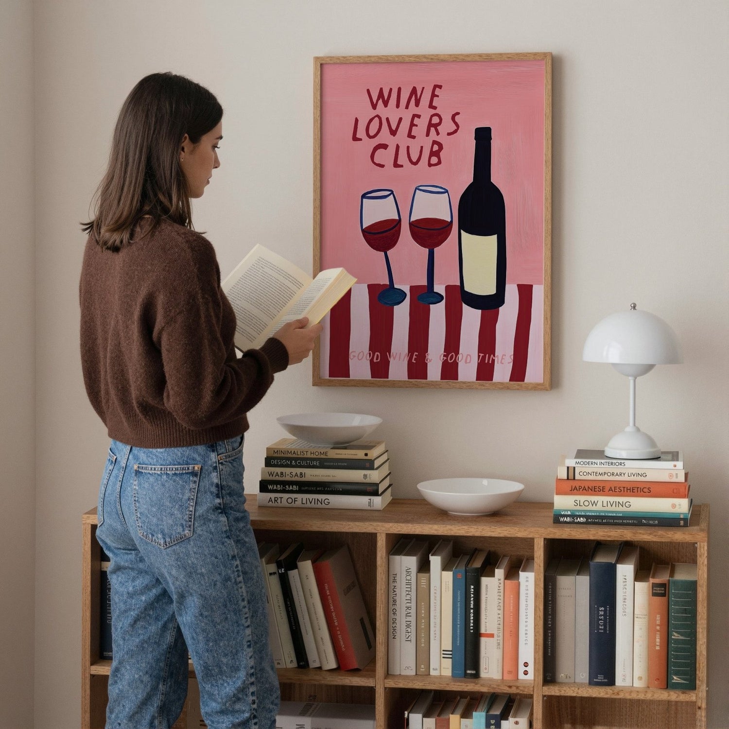 Wine Lovers Club Print - Alfresco Prints