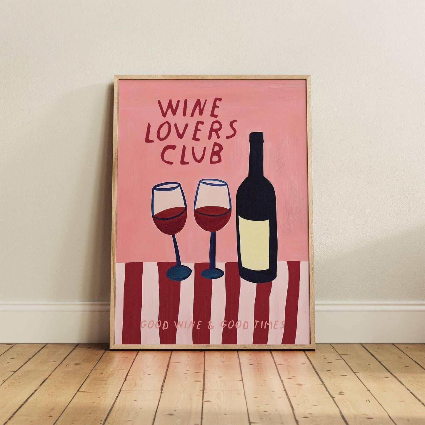 Wine Lovers Club Print - Alfresco Prints