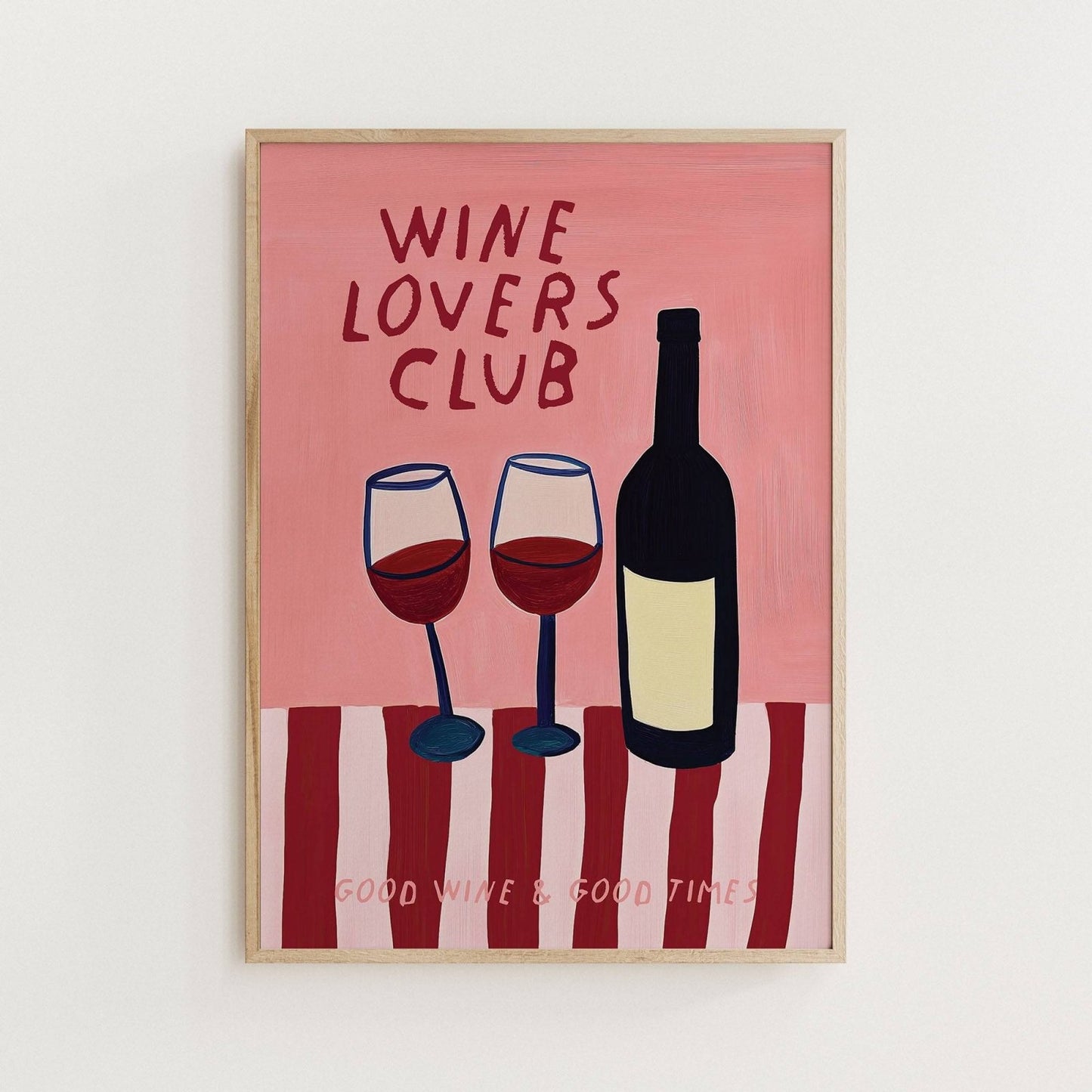 Wine Lovers Club Print - Alfresco Prints