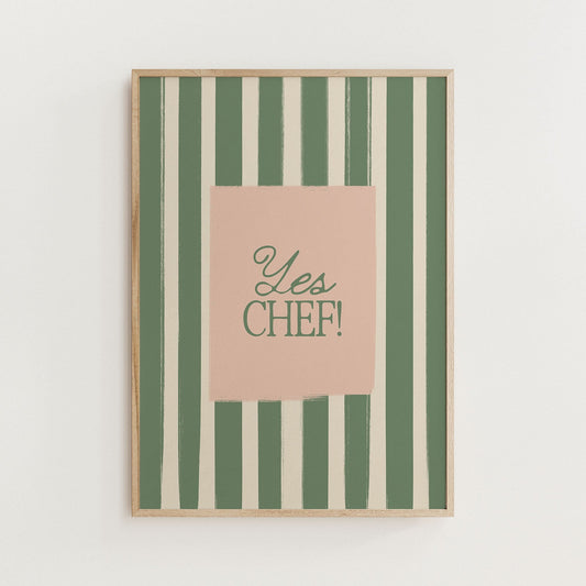Yes Chef Kitchen Art - Alfresco Prints