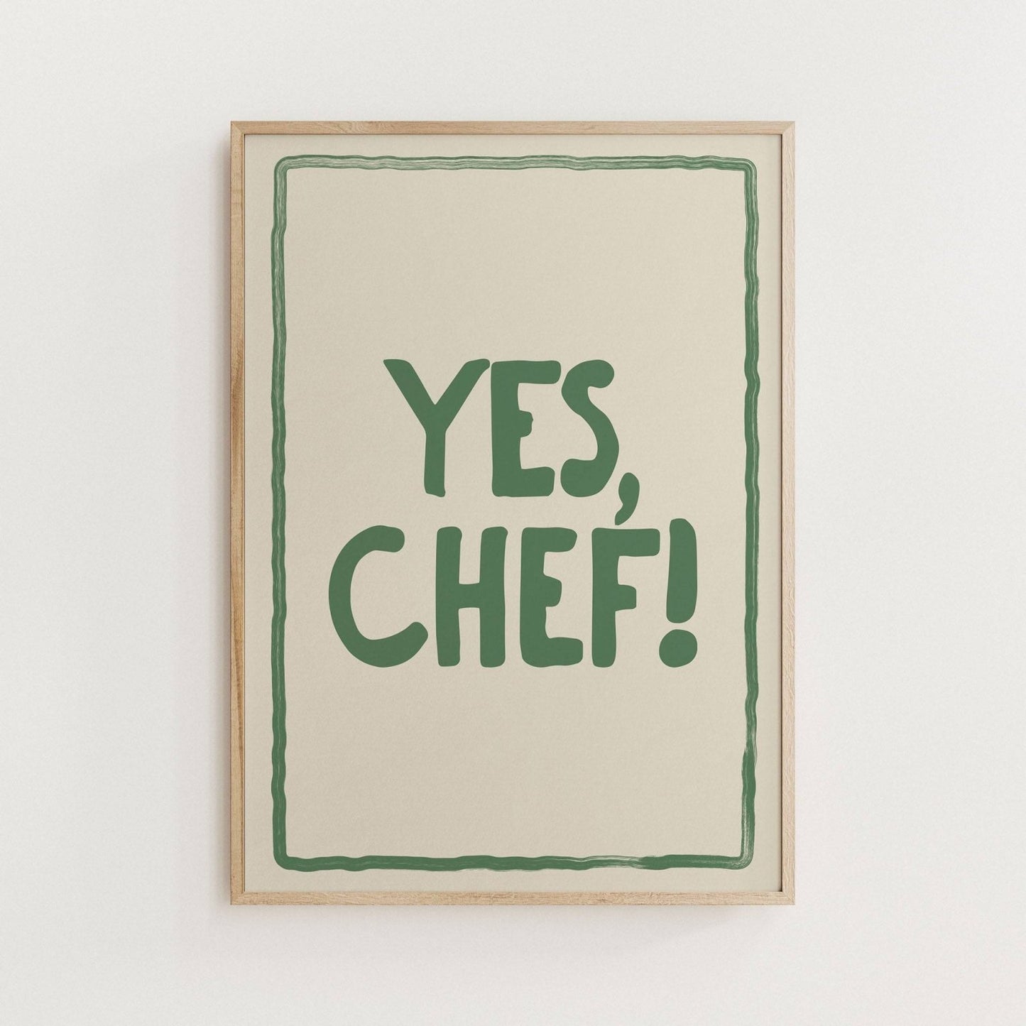 Yes Chef Print - Alfresco Prints
