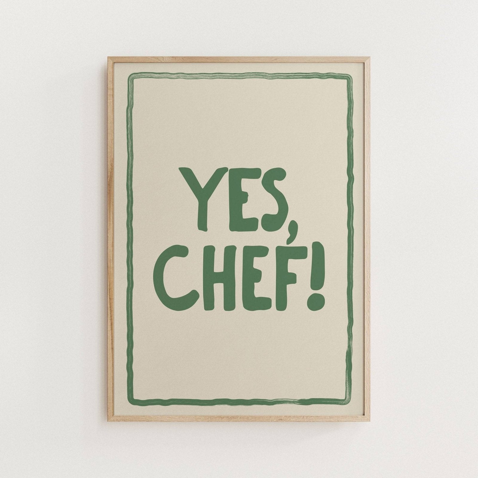 Yes Chef Print - Alfresco Prints