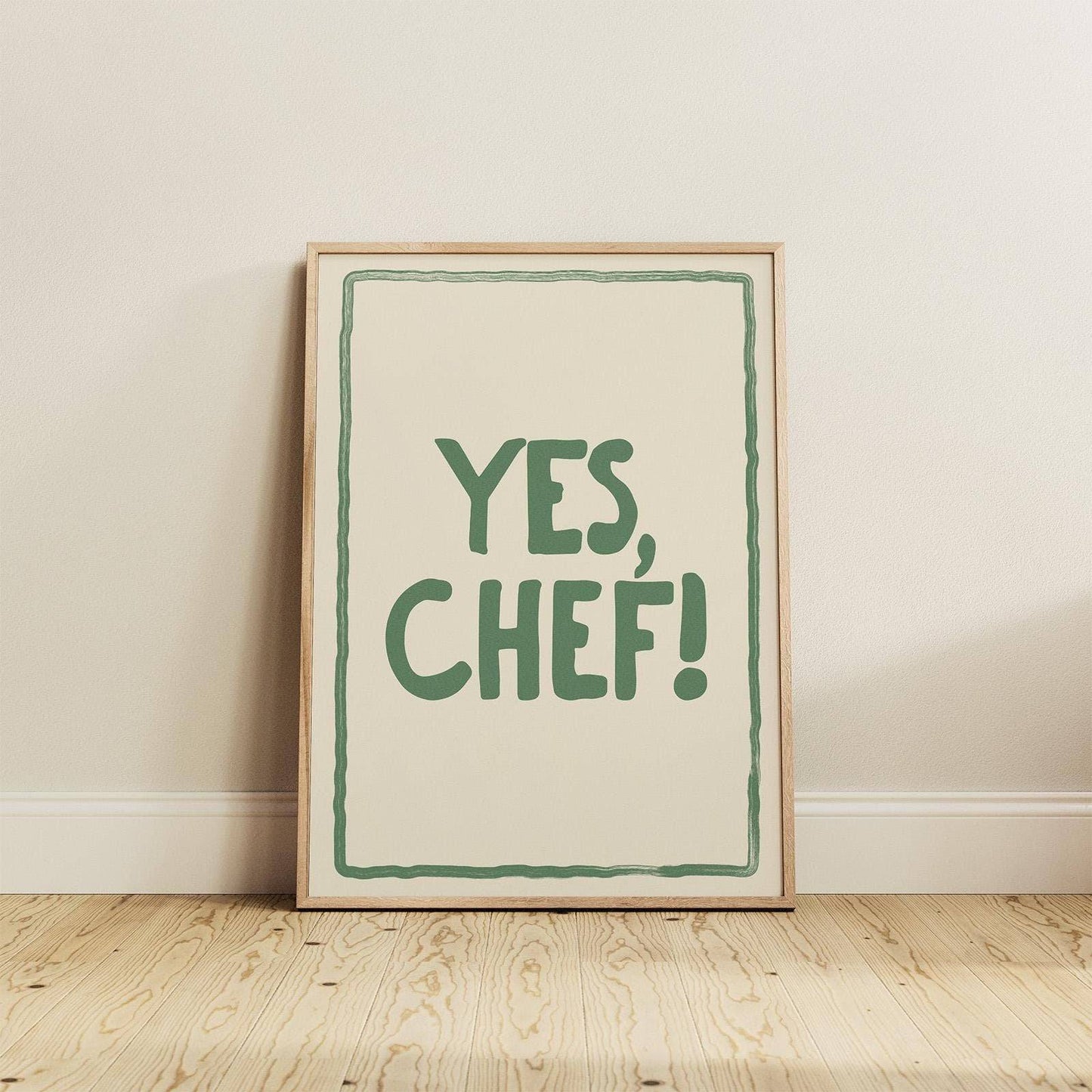 Yes Chef Print - Alfresco Prints