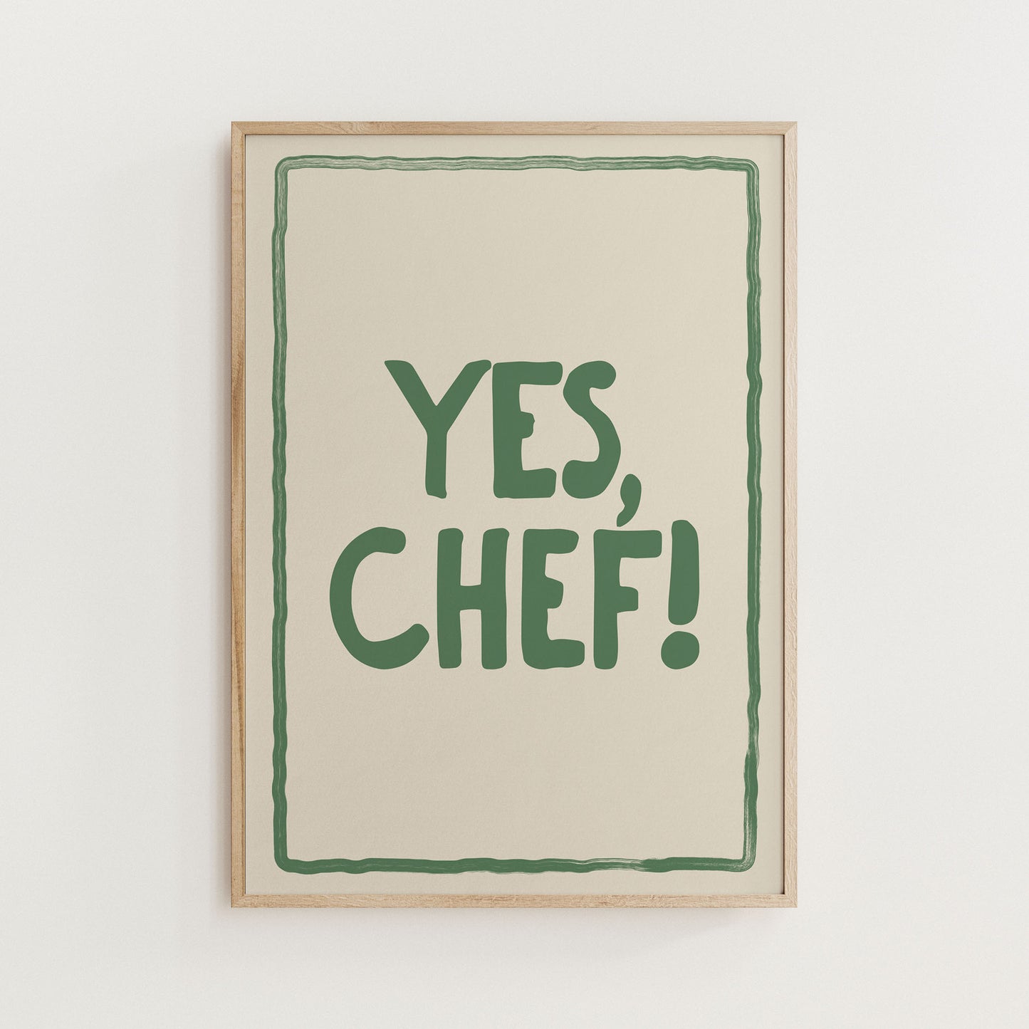 Yes, Chef! Kitchen Print