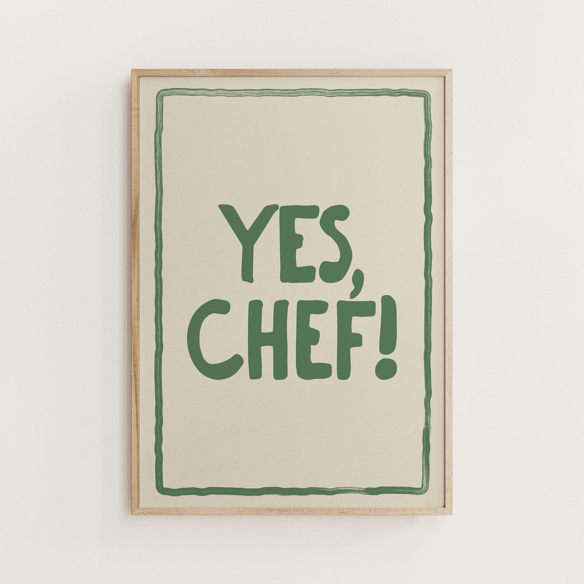 Yes, Chef! Kitchen Print